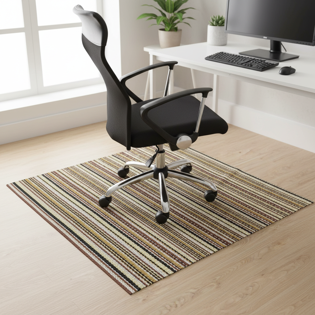 Premium Vinyl Chair Mat for Hard Floors - Durable Floor Protection with Antibacterial Properties and Various Sizes