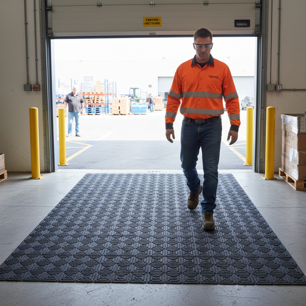 Premium Eco-Friendly Matting Tiles UK | Heavy-Duty Geometric Design