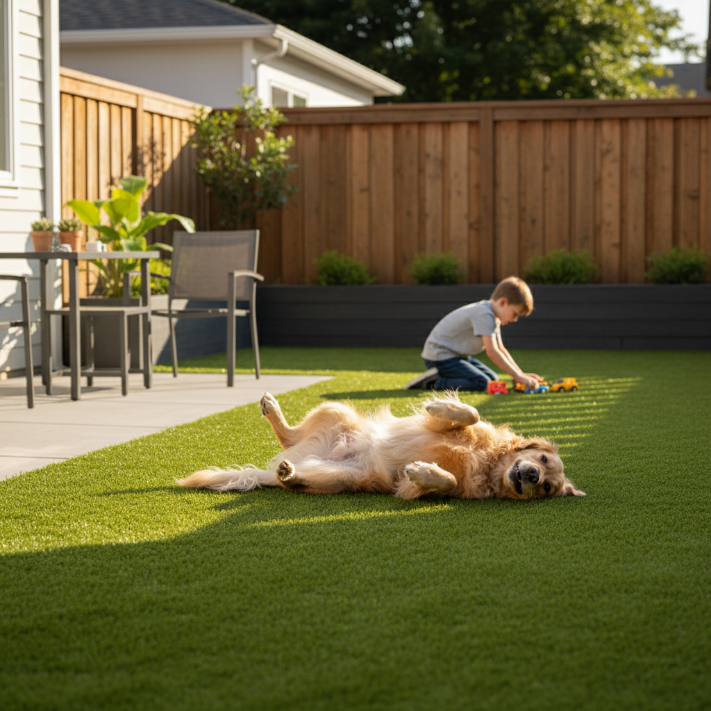 Premium 40mm Artificial Grass - Durable UV-Stabilized Lawn Alternative for Residential and Commercial Use