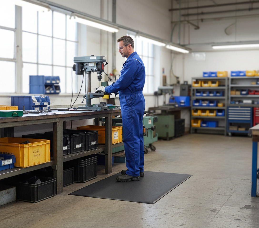 Premium Anti-Fatigue Mat with Dual-Layer Construction for Workplace Comfort and Safety