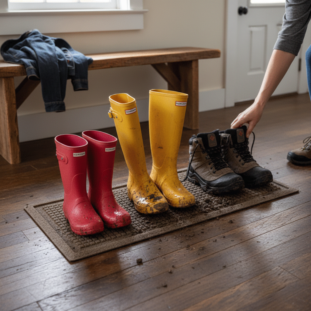 Premium Heavy Duty Boot Tray Mat - Eco-Friendly, Spill-Proof, Mildew-Resistant with Durable Rubber Backing and 38 x 91 cm Size