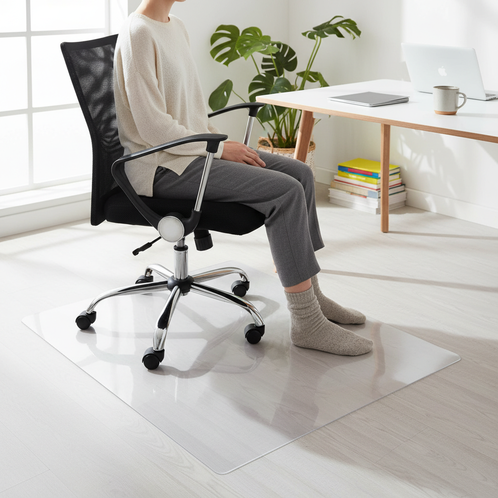 Premium Transparent Vinyl Chair Mat for Hard Floors - Impact Resistant with Custom Sizes Available