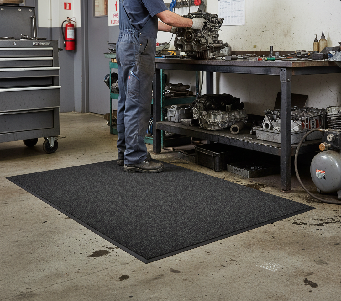 Premium Heavy Duty Tri Grip Standard Entrance Mat with Durable Nylon and SBR Rubber Backing for High Foot Traffic Areas