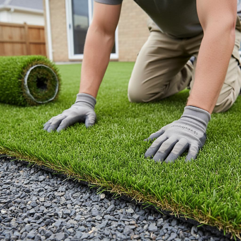 Premium 38mm Artificial Grass - Soft Pile Height, Durable, Low-Maintenance, Pet-Friendly Landscaping Solution