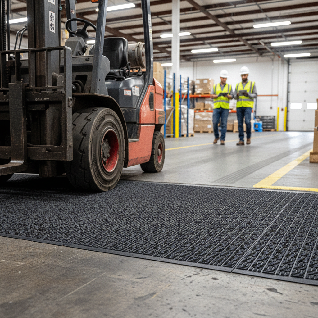Heavy Duty Forklift Mat UK - Premium Polypropylene Warehouse Floor Protection