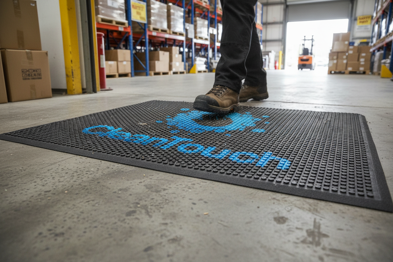 Heavy Duty Rubber Logo Mats with Customizable Features for Outdoor Use and Slip-Resistant Performance