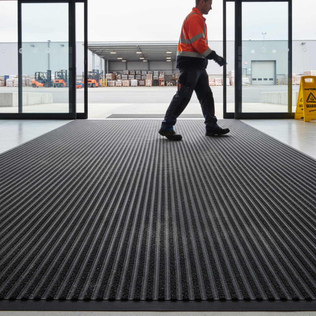 Professional Custom Size Entrance Mat with Anti-Slip Surface and Excellent Drainage System for Maximum Moisture Removal