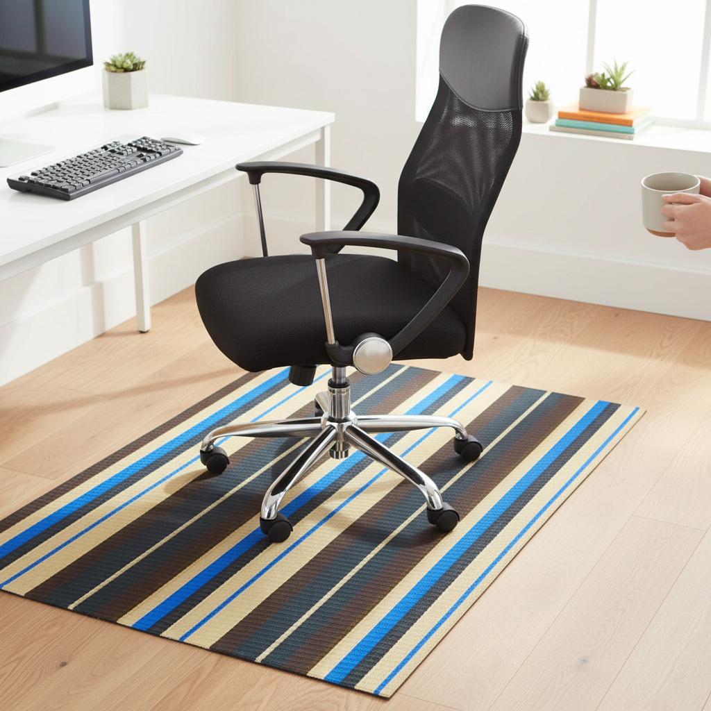 Premium All-Purpose Chair Mat for Hard Floors - Durable Vinyl Protection with Multiple Sizes and Antibacterial Features