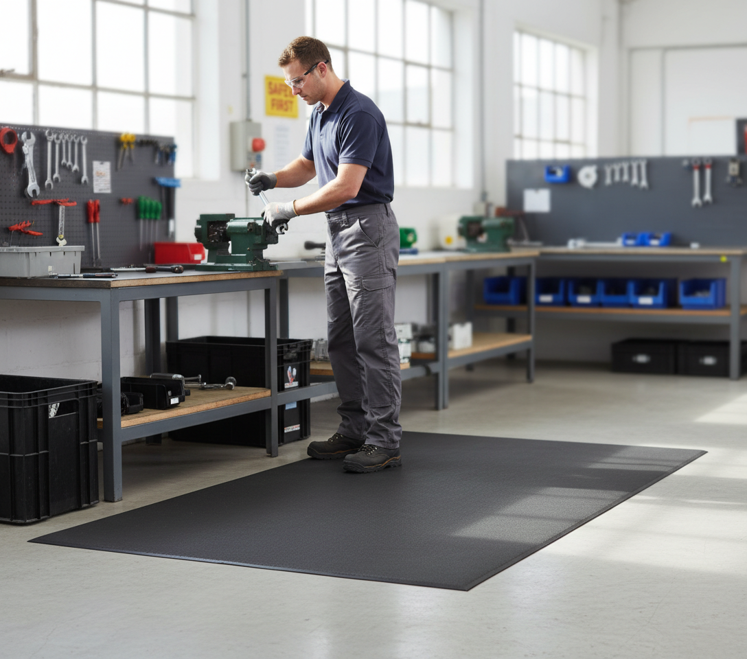 Premium Anti-Fatigue Mat with Dual-Layer Construction for Workplace Comfort and Safety