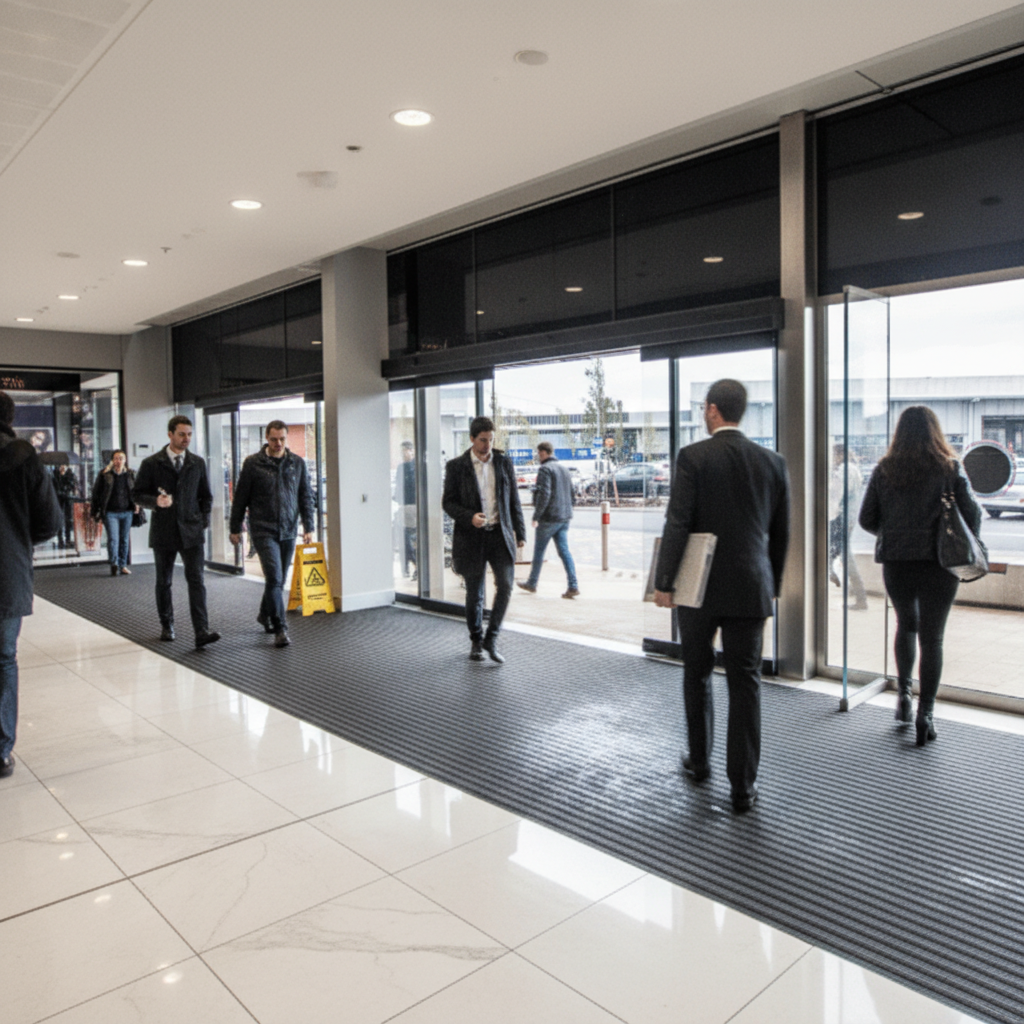 Professional Custom Size Entrance Mat with Anti-Slip Surface and Excellent Drainage System for Maximum Moisture Removal