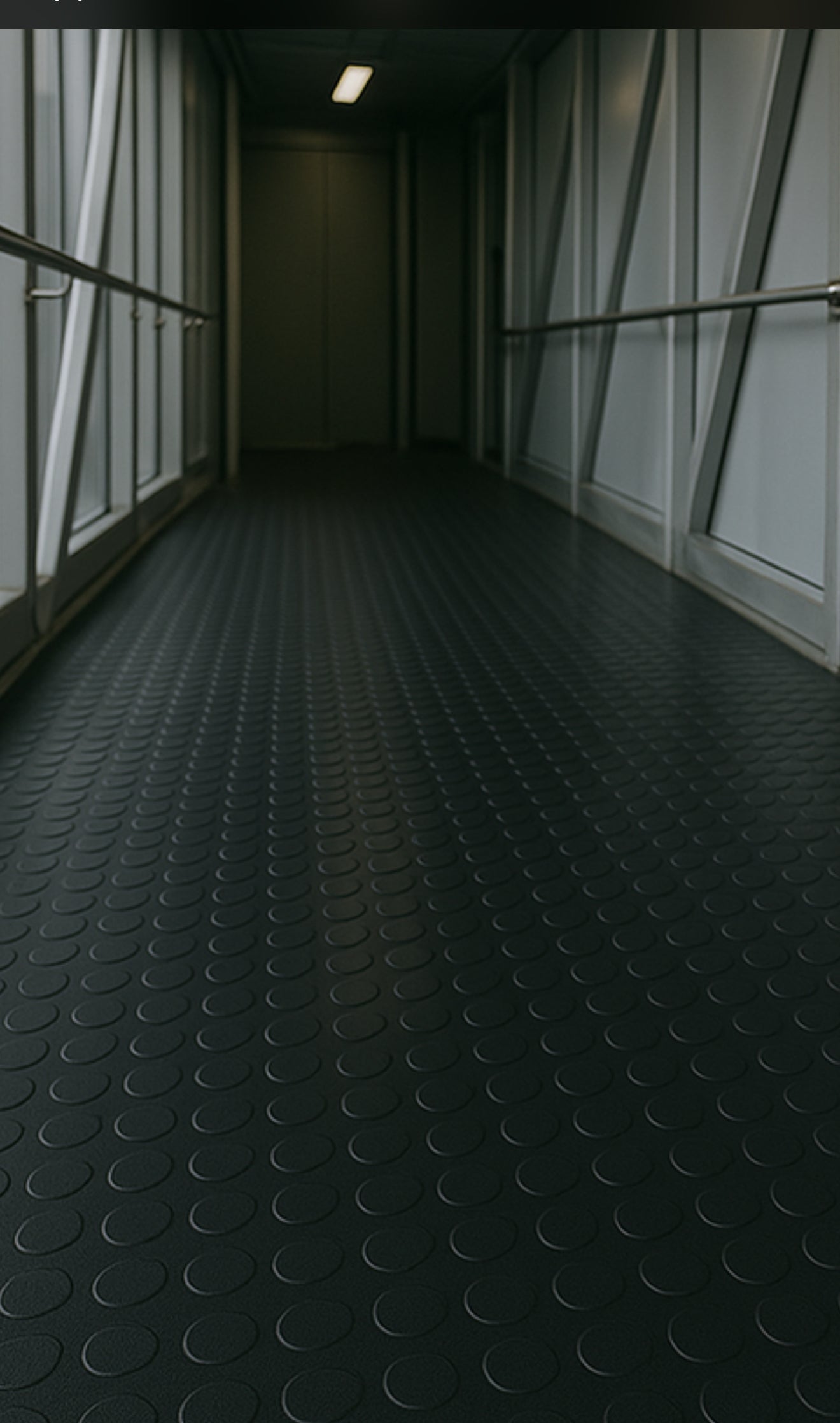 Studded Oil Resistant Flooring - Slip-Not Non-Slip Rubber Matting - Durable & Attractive Dot Pattern - High Slip Resistance