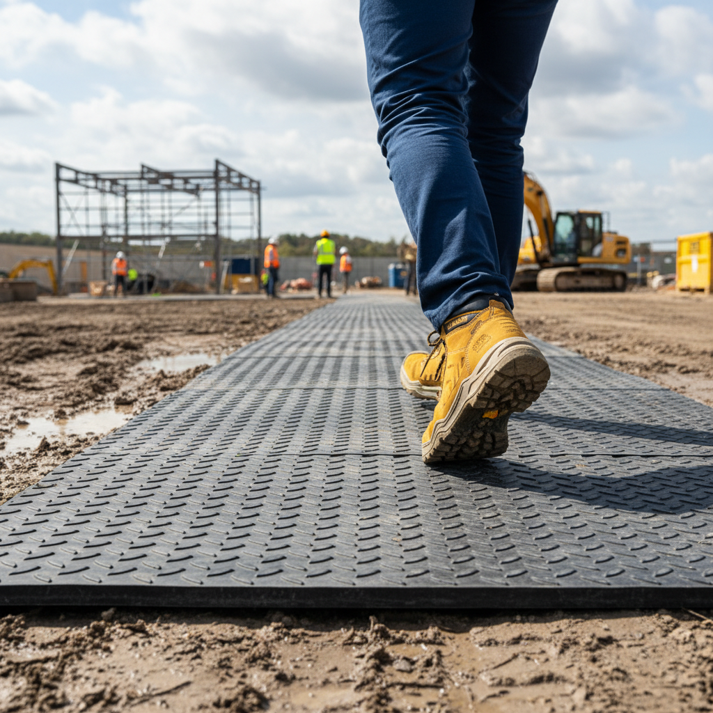 Premium Temporary Ground Protection Mats - High-Performance, Slip-Resistant, and Durable for Construction and Events