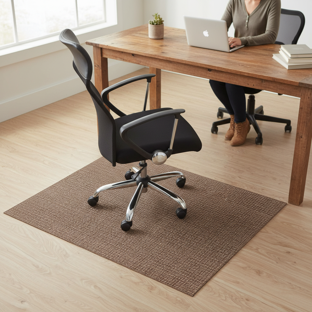 Premium All-Purpose Chair Mat for Hard Floors - Durable Vinyl Protection Matting with Optimal Glide and Antibacterial Features
