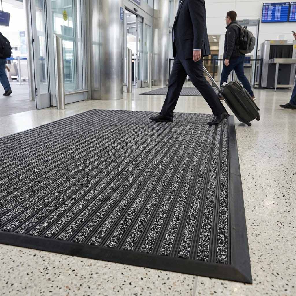Premium Heavy Duty Entrance Mats with Flexible PVC for Moisture and Dirt Control in High-Traffic Areas