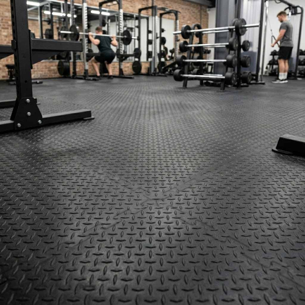 CheckerTile Gym Matting UK | Heavy Duty Non-Slip Flooring