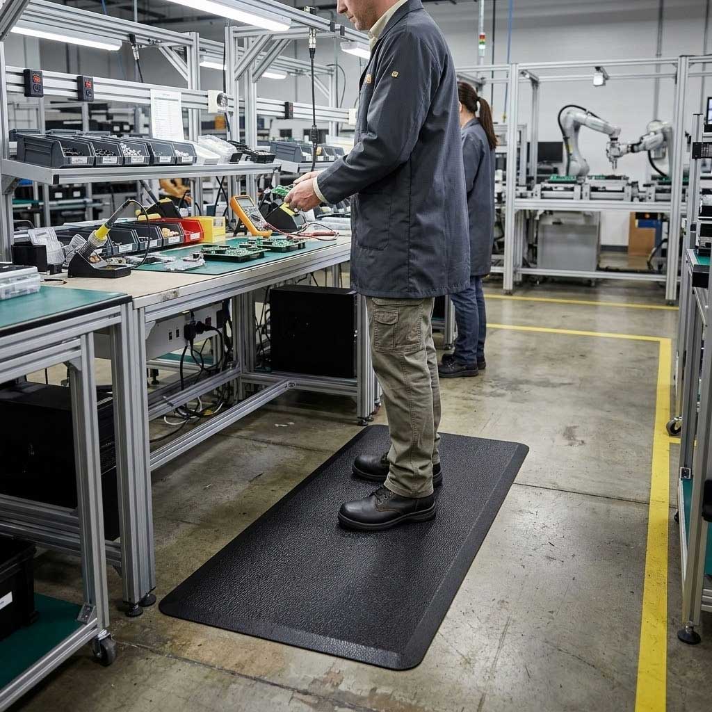 Premium Anti-Fatigue Vinyl Roll Matting | Heavy-Duty Comfort Mat