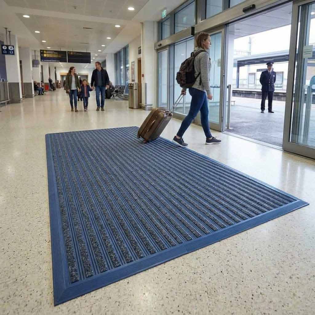 Premium Heavy Duty Entrance Mats with Flexible PVC for Moisture and Dirt Control in High-Traffic Areas