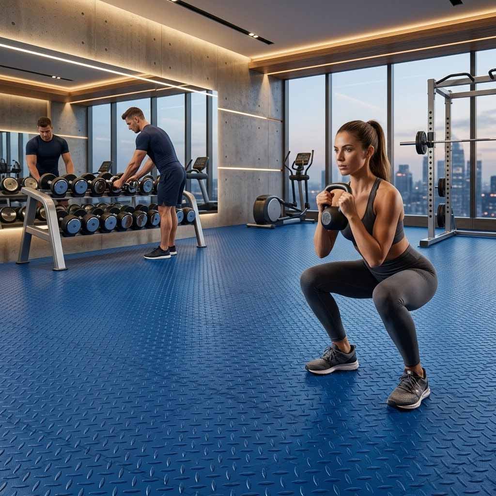 CheckerTile Gym Matting UK | Heavy Duty Non-Slip Flooring