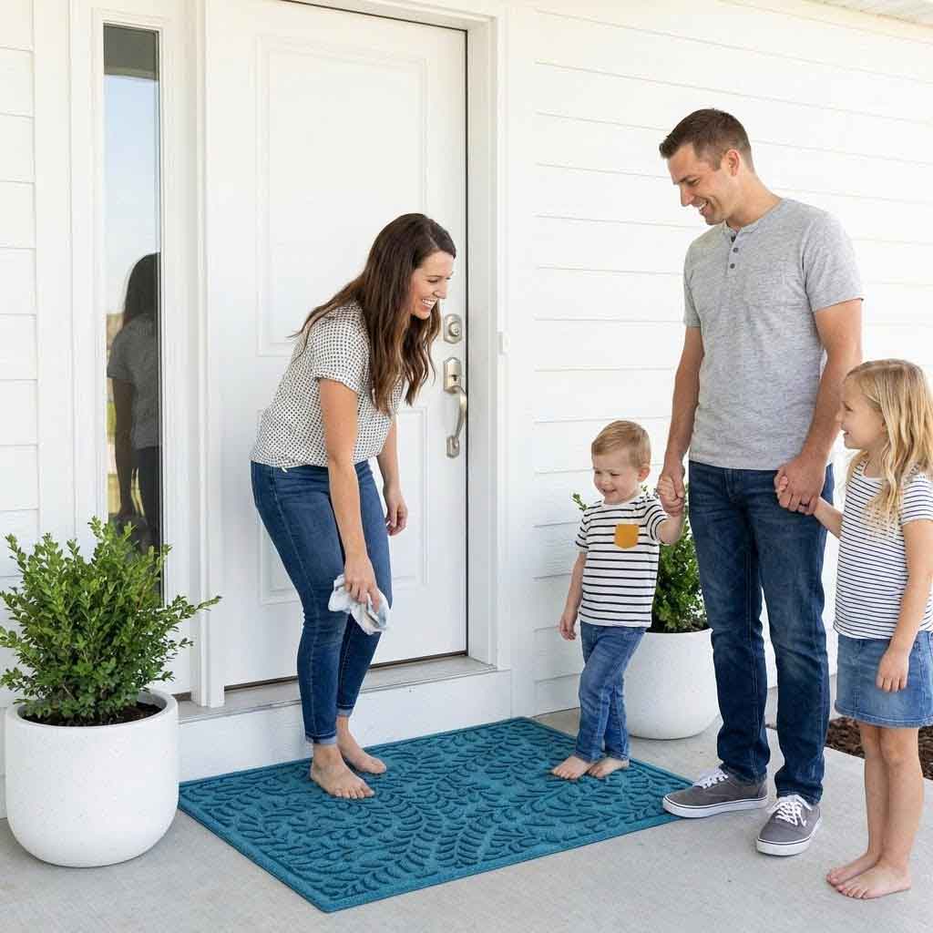 Premium Heavy Duty Doormats with Slip-Resistant Backing - Ideal for Indoor and Outdoor Use, Eco-Friendly Materials, and Timeless Designs
