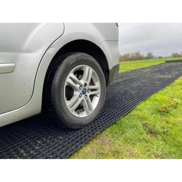 Heavy Duty Rubber Grass Mats UK - Professional Car Park Ground Protection