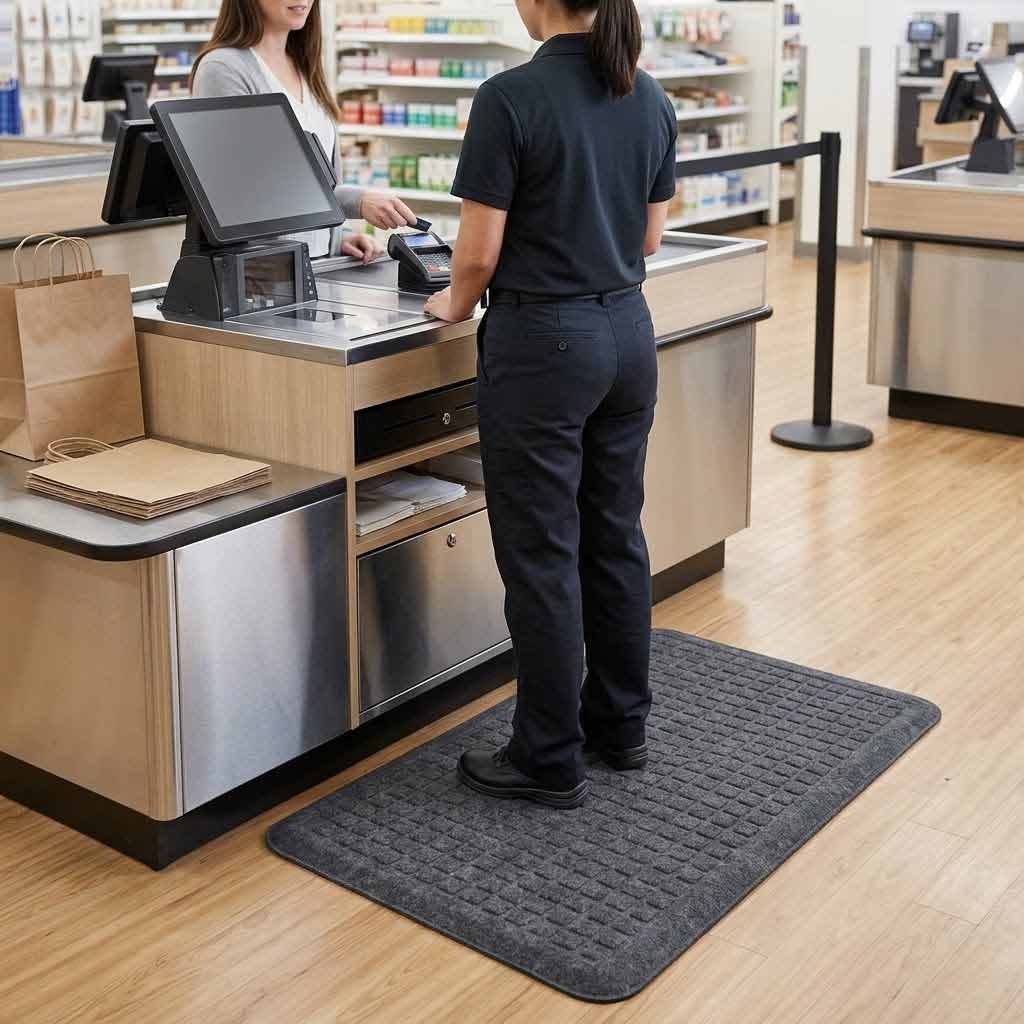 Premium Stand Up Mat with Deep Nitrile Rubber Cushioning for Comfort and Support