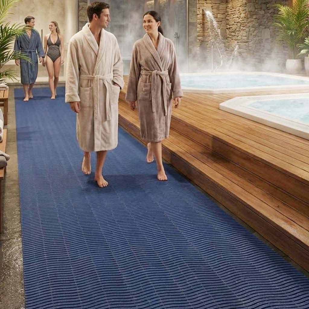 Anti-Microbial Wet Area Mats UK | Premium Barefoot Safety Matting for Pools & Showers