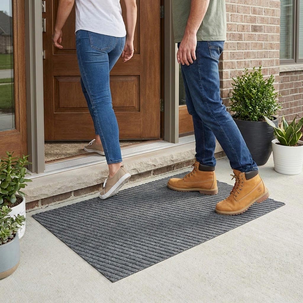 Heavy Duty Rubber Doormat UK - Premium Non-Slip Entrance Mat