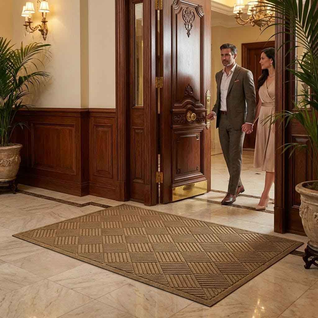 Premium Heavy Duty Doormats with Slip-Resistant Backing - Ideal for Indoor and Outdoor Use, Eco-Friendly Materials, and Timeless Designs