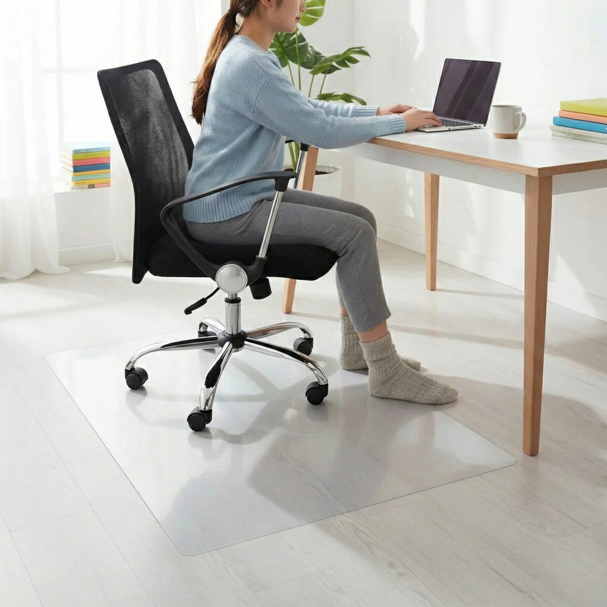 Premium Transparent Vinyl Chair Mat for Hard Floors - Effective Protection and Comfort, Custom Sizes Available