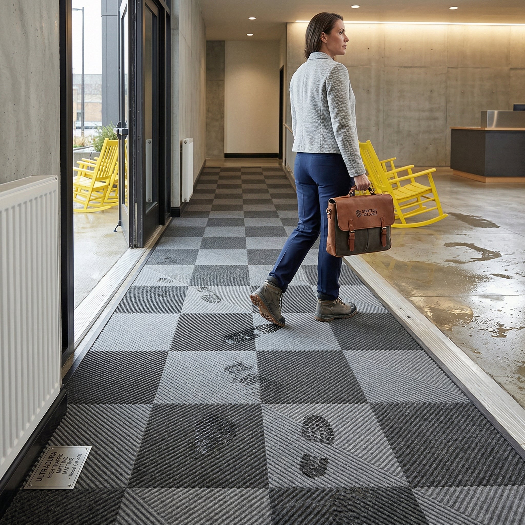Eco-Friendly Entryway Carpet Tiles UK | Recycled Modular Flooring