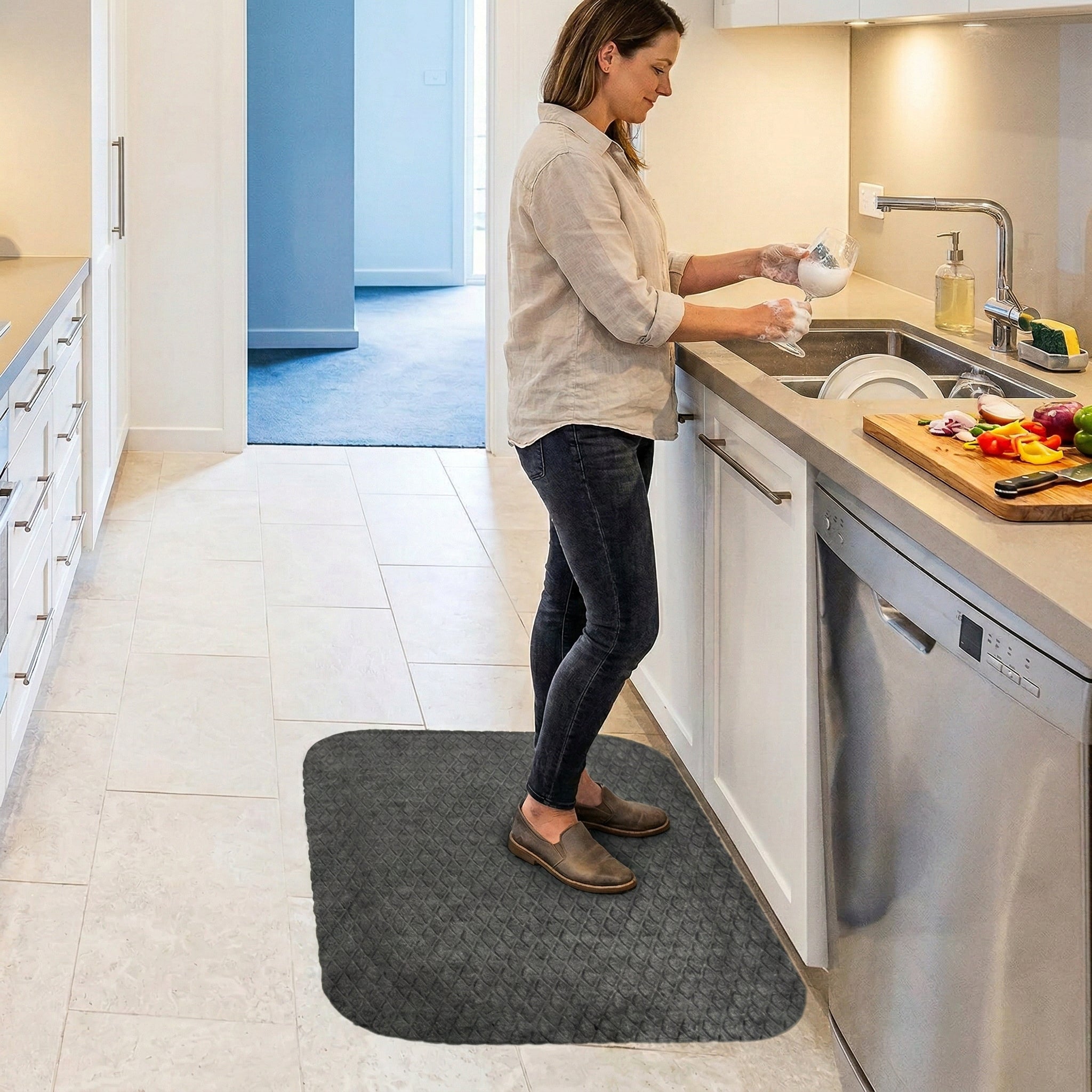 Premium Anti-Fatigue Comfort Mat 61cm x 84cm UK | Professional Workplace Solution