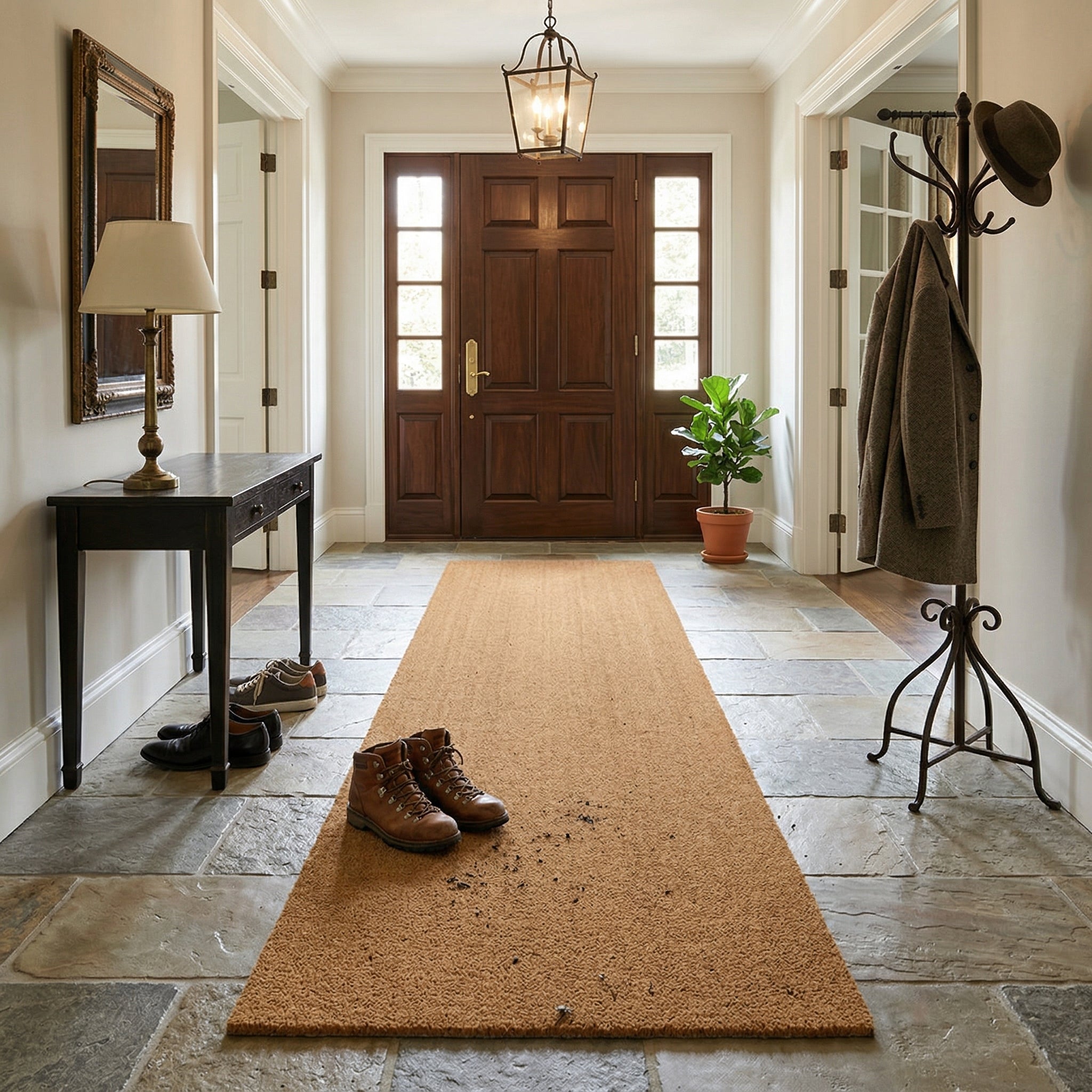 Premium Natural Coir Mat 30mm Thick - 80cm x 192cm Eco-Friendly Entrance Solution