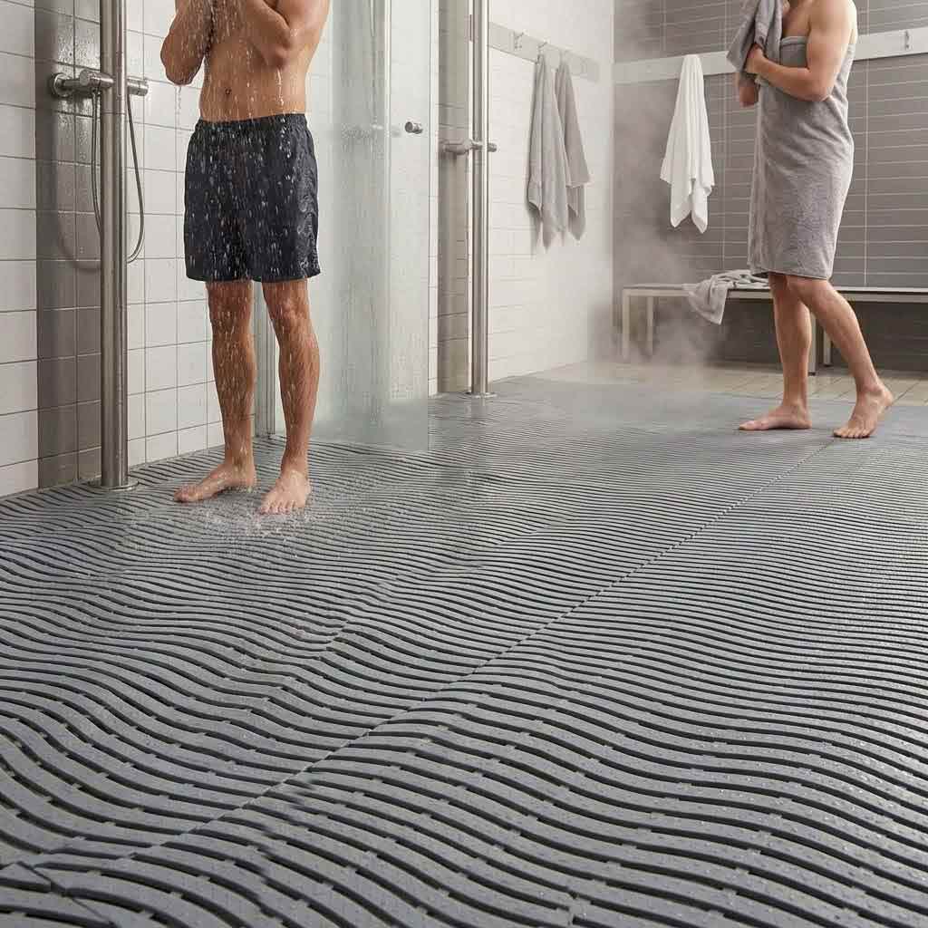Anti-Microbial Wet Area Mats UK | Premium Barefoot Safety Matting for Pools & Showers