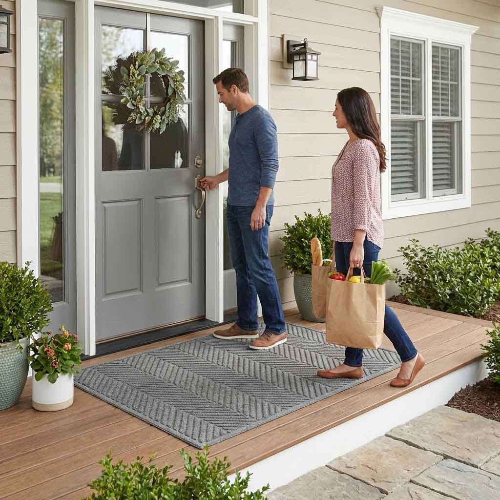 Premium Heavy Duty Doormats with Slip-Resistant Backing - Ideal for Indoor and Outdoor Use, Eco-Friendly Materials, and Timeless Designs