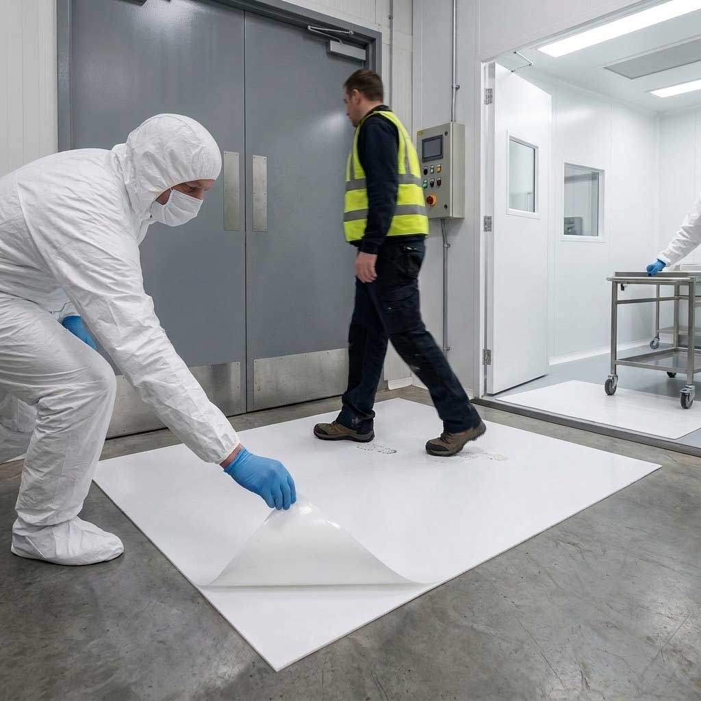 Premium Anti-Microbial Tacky Mat 45cm x 117cm | 120 Sheets