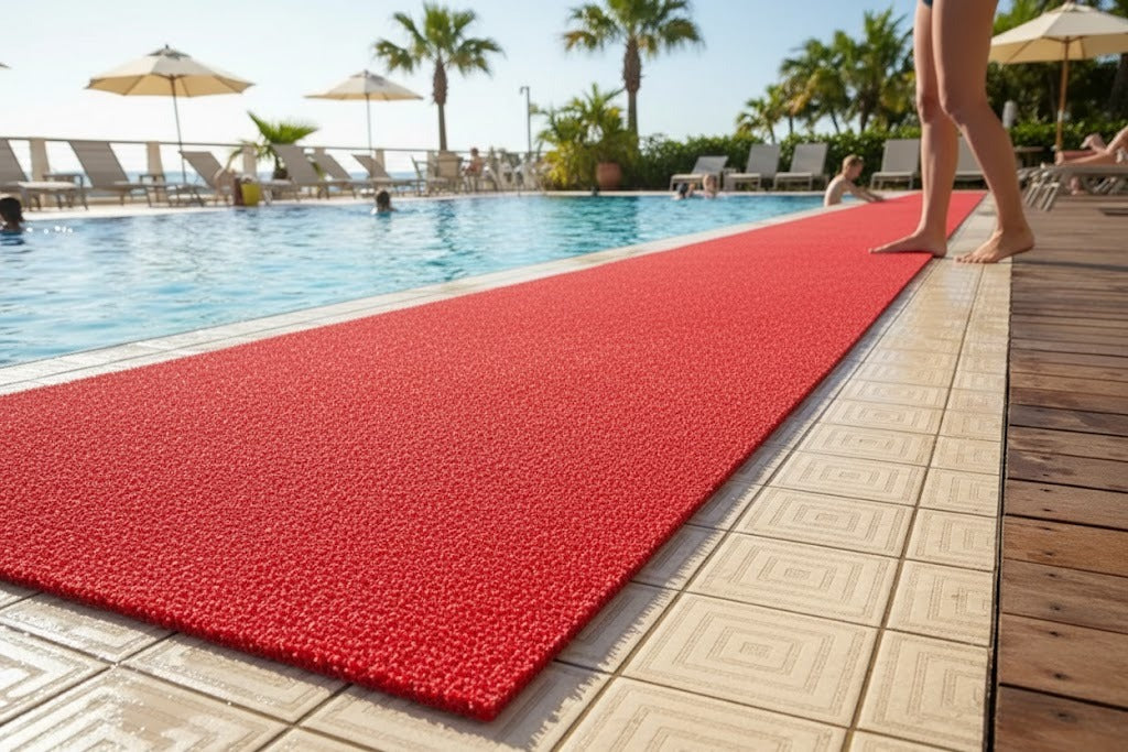 Premium Slip-Resistant Comfort Mats for Swimming Pool Areas - Easy to Clean and Fully Reversible Design