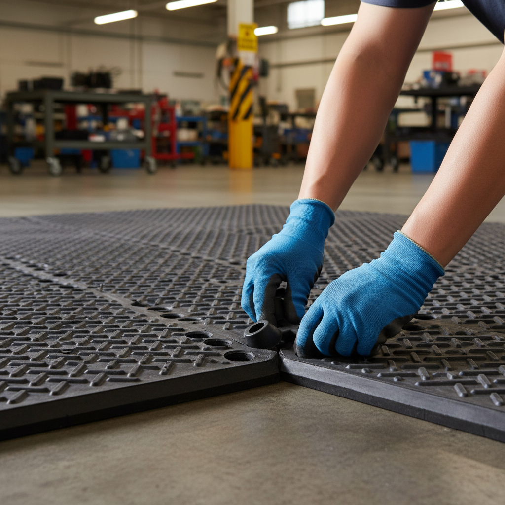 Premium Ground Protection Mat Connector 6.5cm | Heavy-Duty Interlocking System |