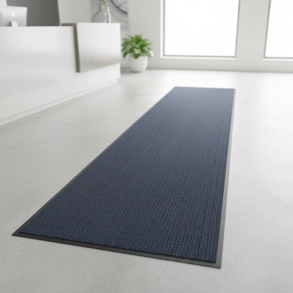 Heavy Duty Non-Slip Barrier Runner Mat in Modern Office - Premium Entrance Matting UK