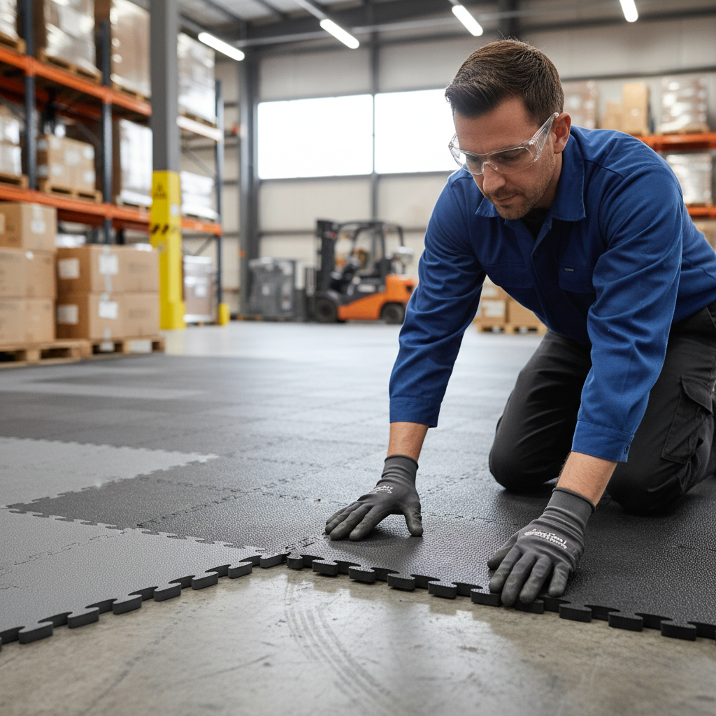 Premium Heavy Duty Floor Protection Tiles - 50 x 50cm, Durable Vinyl, Non-Slip Finish, Perfect for High Traffic Areas