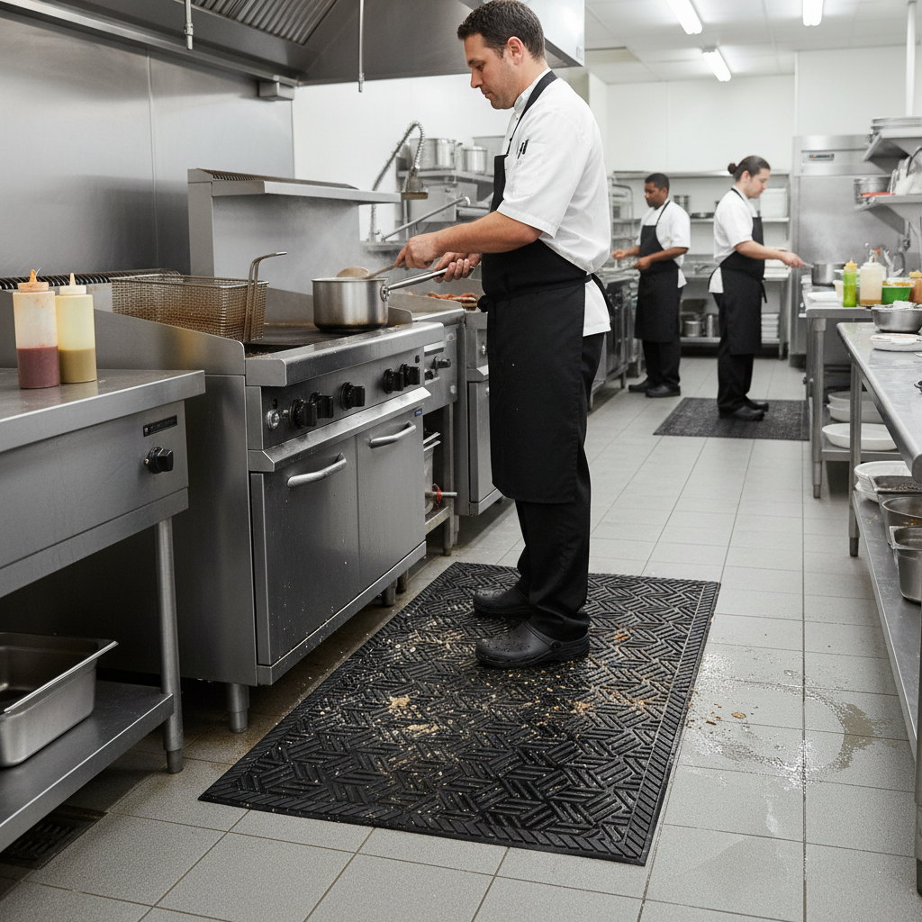 Premium Heavy Duty Scraper Mat 100% Nitrile Rubber for Outdoor and Wet Areas, High-Traction Design, Easy Maintenance with Multiple Sizes Available