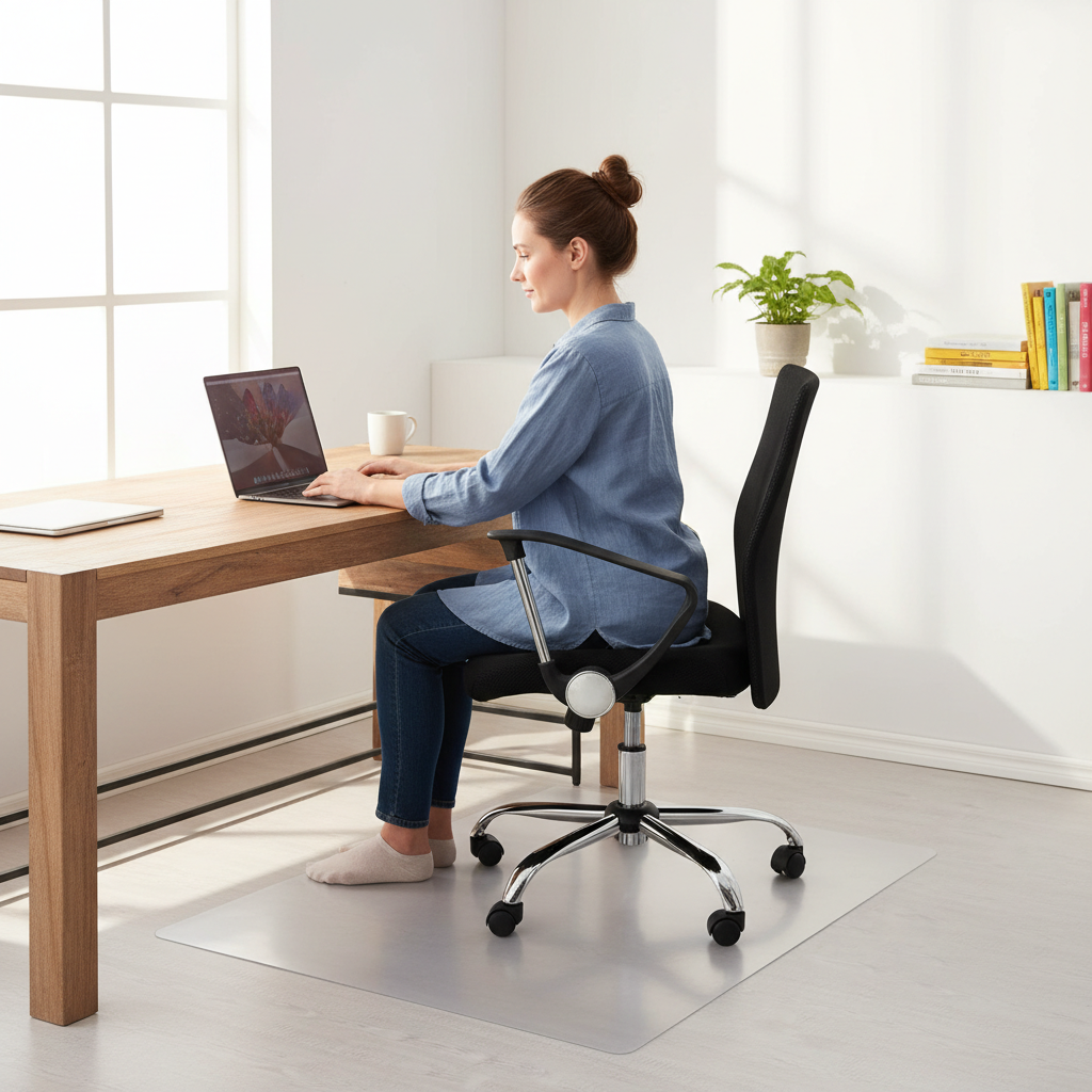 Premium Transparent Vinyl Chair Mat for Hard Floors - Impact Resistant with Custom Sizes Available
