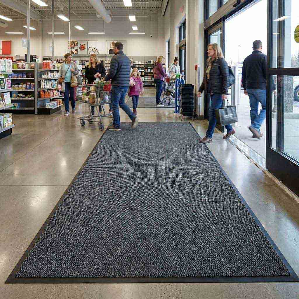 Premium Plush Vinyl Runner Roll Matting for Light to Medium Traffic Areas - Durable, Slip-Resistant and Customizable Lengths up to 25m