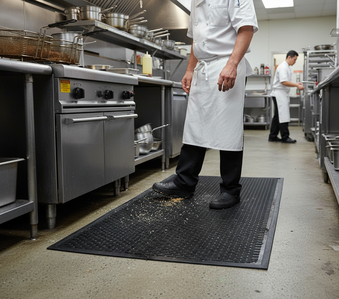 Premium Multi-Purpose Rubber Scraper Mat for Outdoor and Indoor Use - Non-Slip, Easy to Clean, Heavy Duty Design