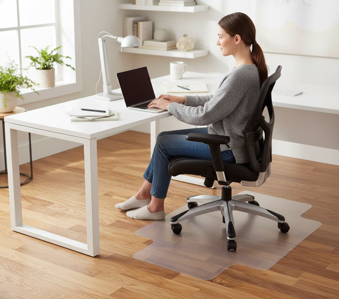 Premium High-Performance Chair Mat with Lip for Carpeted Floors - Durable Floor Protection and Ergonomic Design