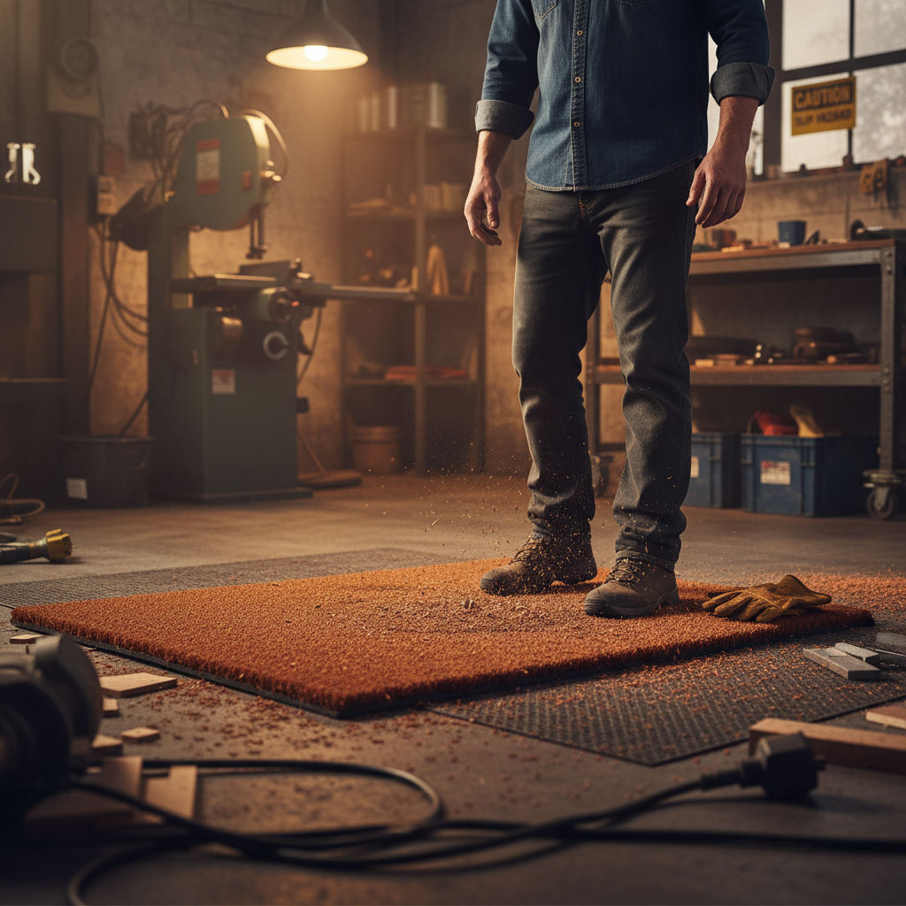 Premium Heavy Duty Rust Coir Doormat - Customizable Length and 17mm Thickness for Durability and Style