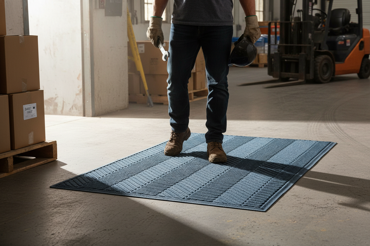 Premium Herringbone Entrance Mat UK | Heavy-Duty Bi-Level Door Mat