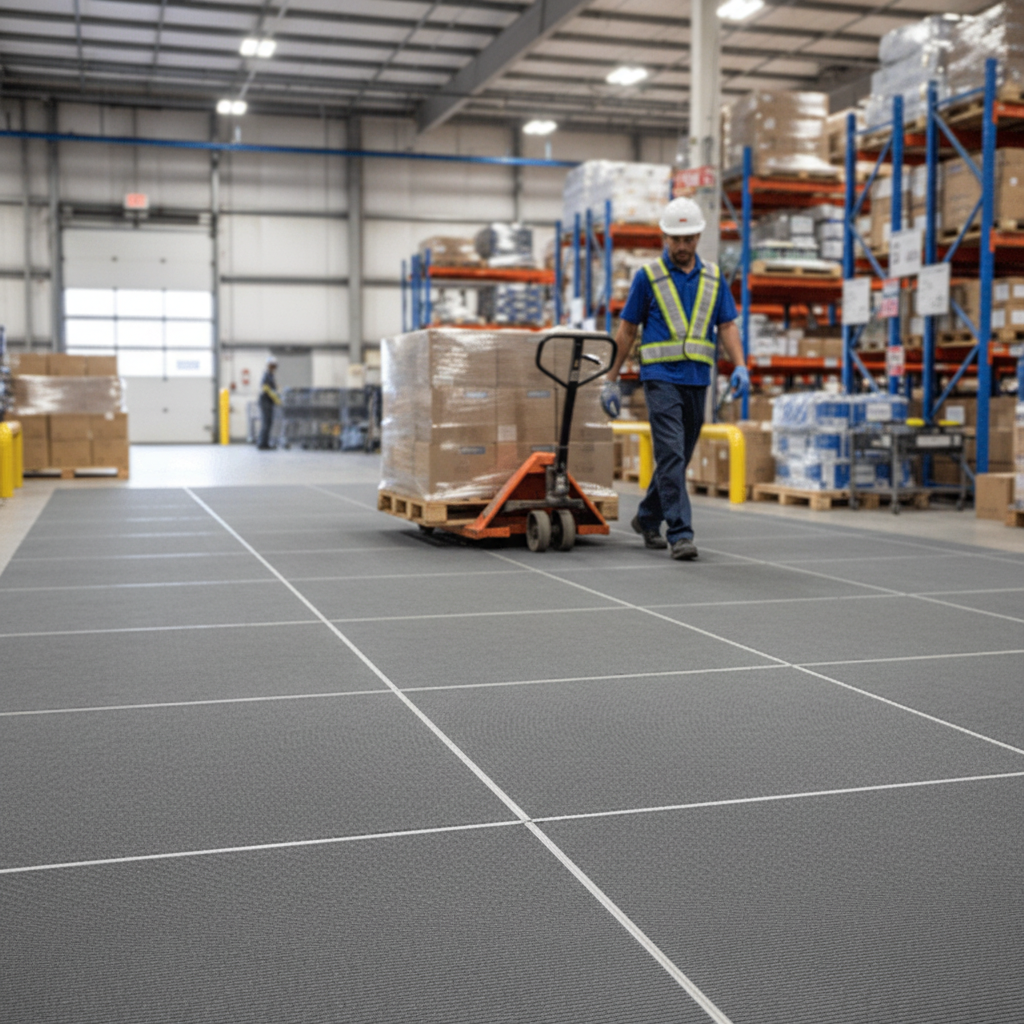 Premium Heavy Duty Entry Mats with Diamond Tread for High Traffic Areas - Flexible PVC for Safety and Easy Maintenance