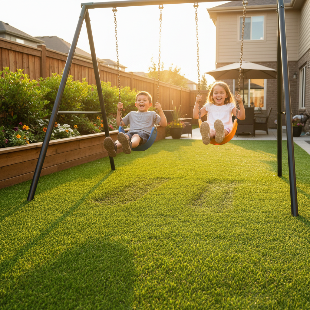 Premium 40mm Recyclable Artificial Grass - Eco-Friendly, Durable, and Luxurious Lawn Solution for Gardens and Commercial Spaces