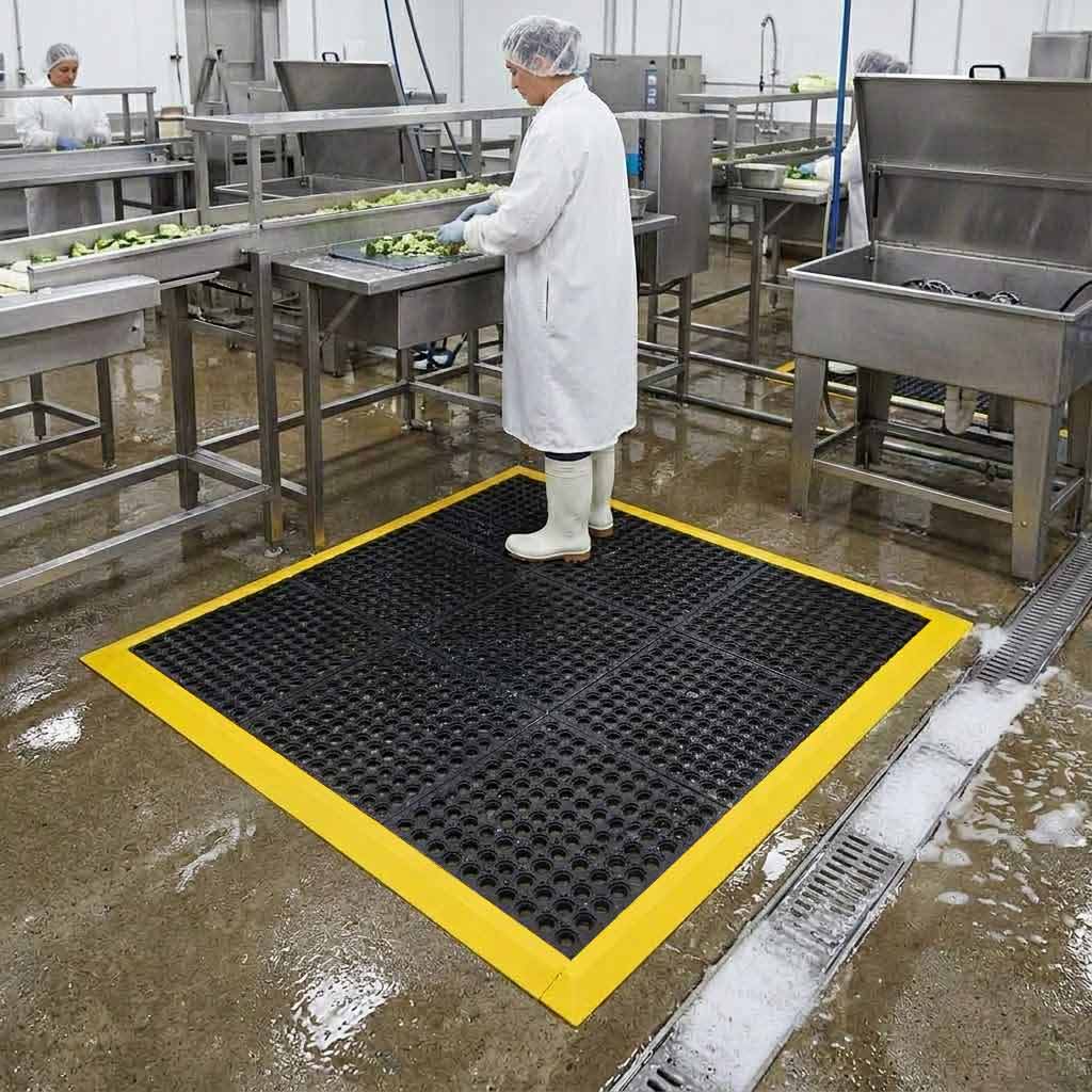 Heavy Duty Anti Fatigue Mat Tiles UK | Premium Wet Area Flooring