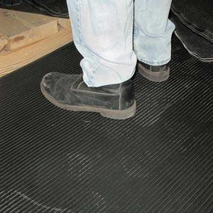 Non Slip Rubber Flooring Fine Rib